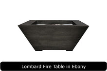 Load image into Gallery viewer, Lombard Fire Table in Ebony Concrete Finish
