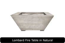 Load image into Gallery viewer, Lombard Fire Table in Natural Concrete Finish
