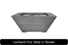 Load image into Gallery viewer, Lombard Fire Table in Pewter Concrete Finish
