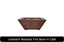 Load image into Gallery viewer, Lombard Pedestal Fire Table in Cafe Concrete Finish
