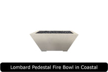 Load image into Gallery viewer, Lombard Pedestal Fire Table in Coastal Concrete Finish
