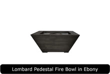 Load image into Gallery viewer, Lombard Pedestal Fire Table in Ebony Concrete Finish
