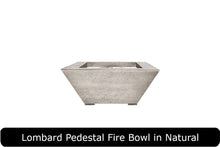 Load image into Gallery viewer, Lombard Pedestal Fire Table in Natural Concrete Finish
