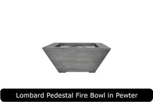 Load image into Gallery viewer, Lombard Pedestal Fire Table in Pewter Concrete Finish
