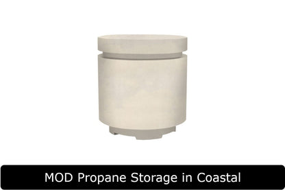 MOD Propane Tank Storage in Coastal Concrete Finish