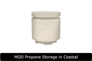 MOD Propane Tank Storage in Coastal Concrete Finish