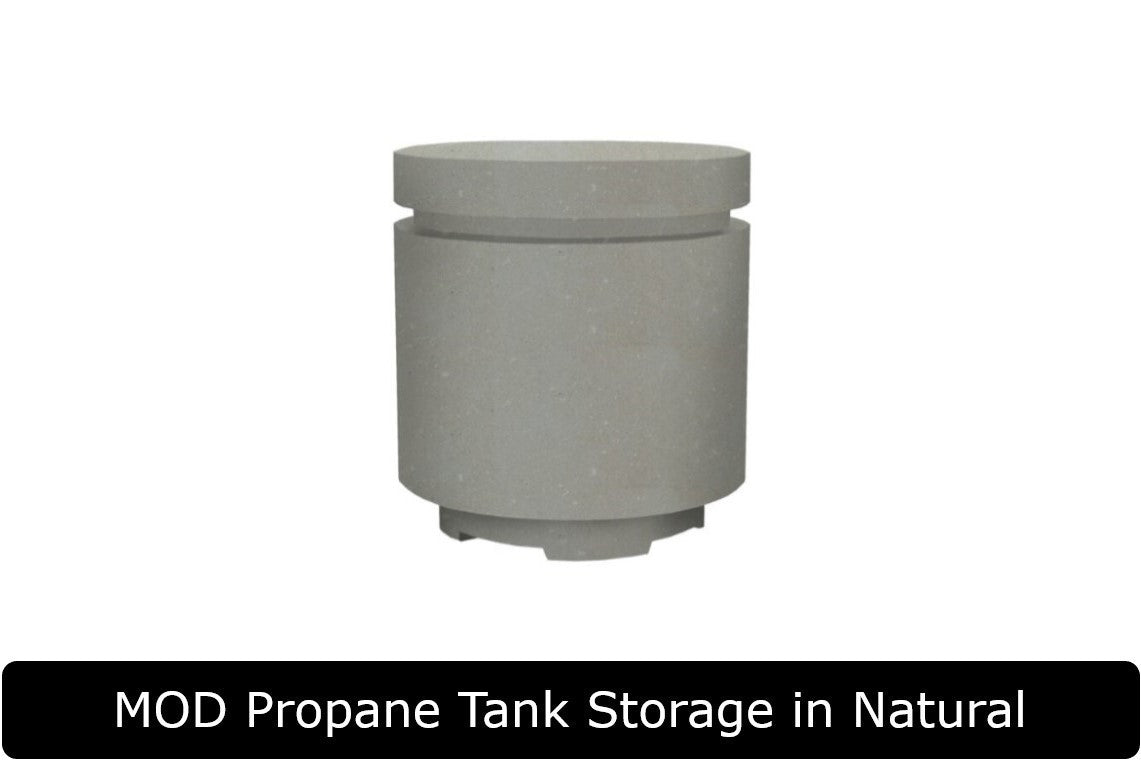 MOD Propane Tank Storage in Natural Concrete Finish