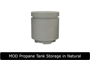 MOD Propane Tank Storage in Natural Concrete Finish