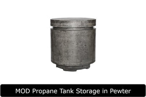 MOD Propane Tank Storage in Pewter Concrete Finish