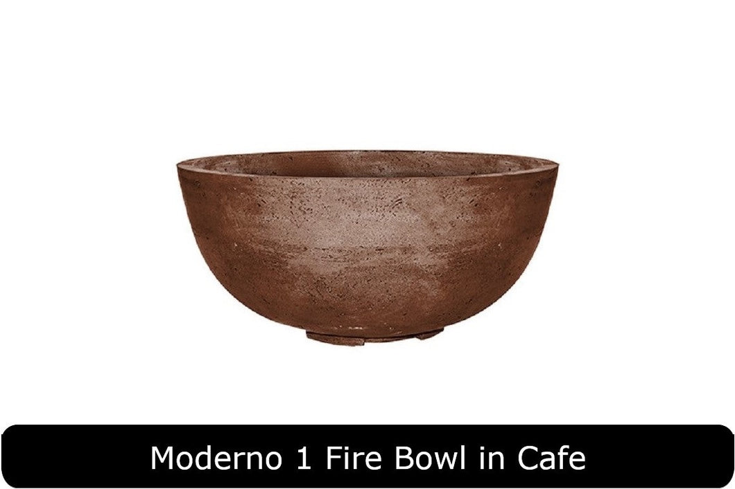 Moderno 1 Fire Bowl in Cafe Concrete Finish