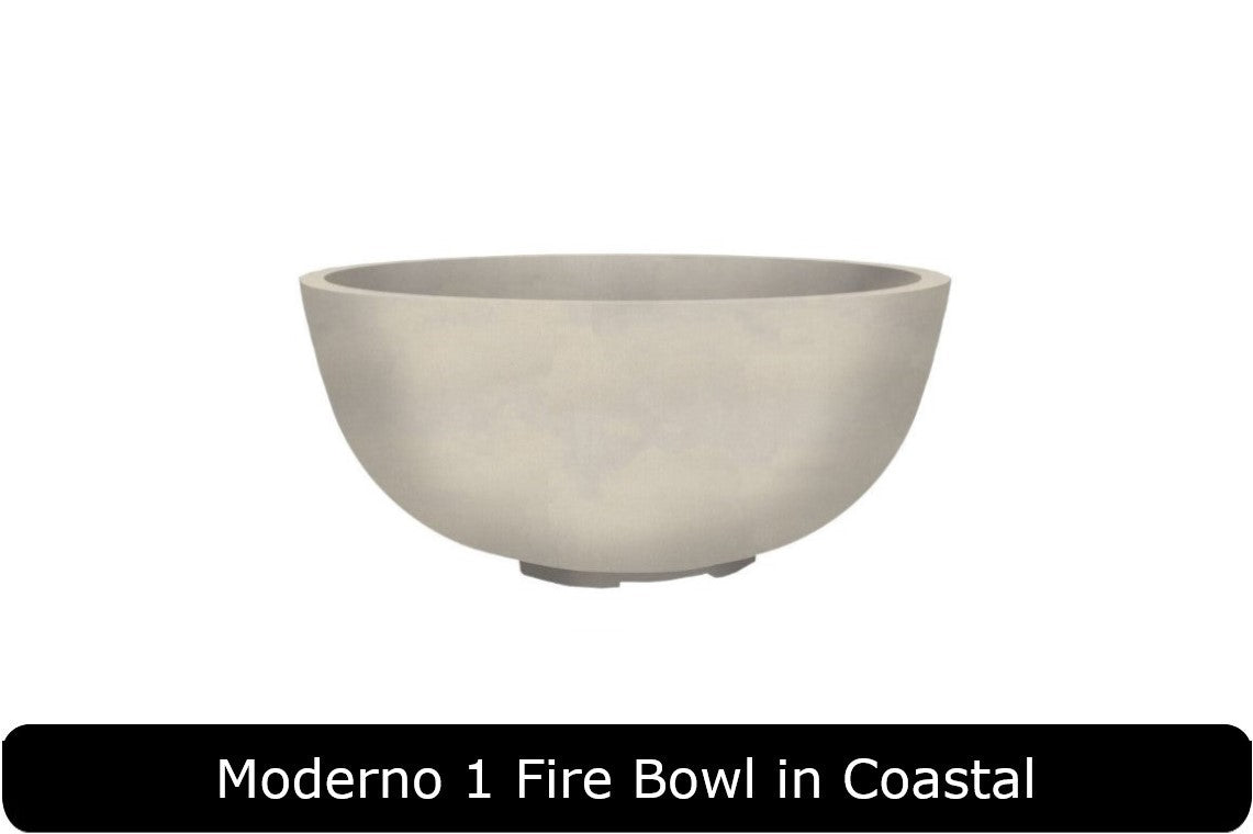 Moderno 1 Fire Bowl in Coastal Concrete Finish