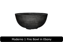 Load image into Gallery viewer, Moderno 1 Fire Bowl in Ebony Concrete Finish
