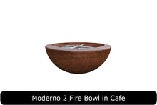 Load image into Gallery viewer, Moderno 2 Fire Bowl in Cafe Concrete Finish
