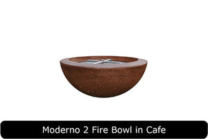 Moderno 2 Fire Bowl in Cafe Concrete Finish
