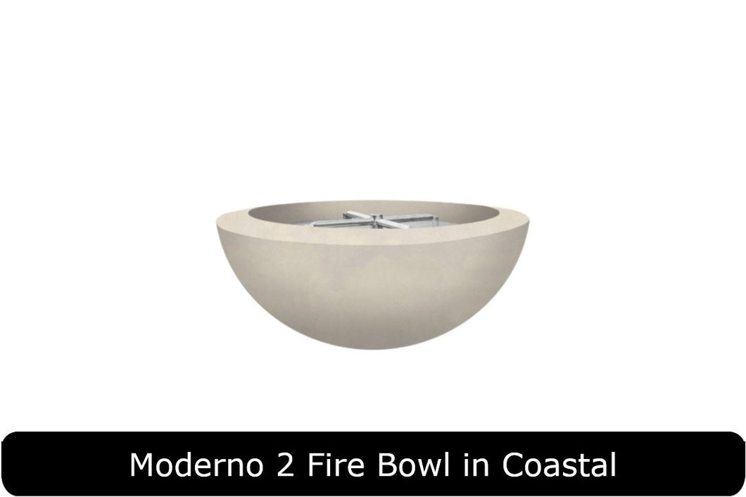 Moderno 2 Fire Bowl in Coastal Concrete Finish