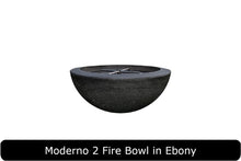 Load image into Gallery viewer, Moderno 2 Fire Bowl in Ebony Concrete Finish

