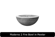 Load image into Gallery viewer, Moderno 2 Fire Bowl in Pewter Concrete Finish
