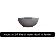 Load image into Gallery viewer, Moderno 2-P Fire Bowl in Pewter Concrete Finish
