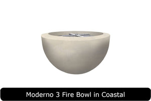 Moderno 3 Fire Bowl in Coastal Concrete Finish