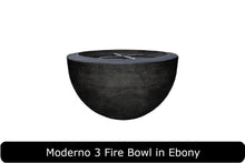 Load image into Gallery viewer, Moderno 3 Fire Bowl in Ebony Concrete Finish
