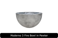 Load image into Gallery viewer, Moderno 3 Fire Bowl in Pewter Concrete Finish
