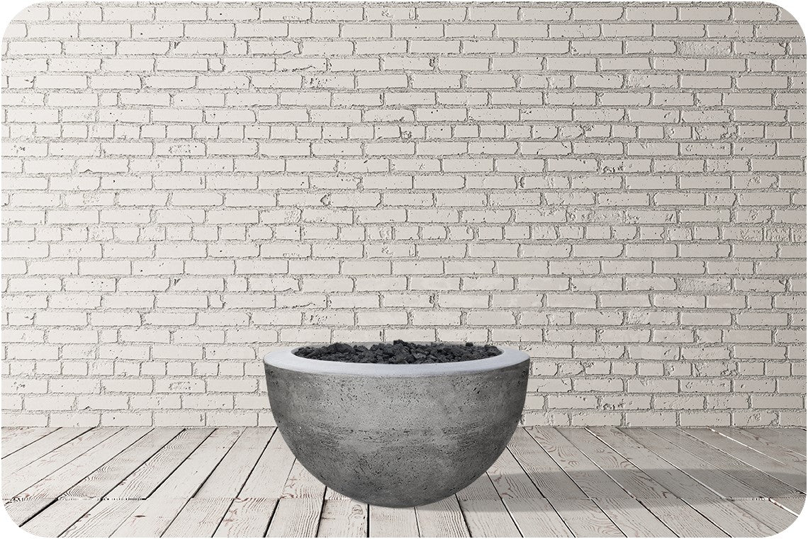 Studio Image of the Moderno 3 Concrete Fire Bowl