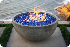 Lifestyle Image of the Moderno 1 Concrete Fire Bowl