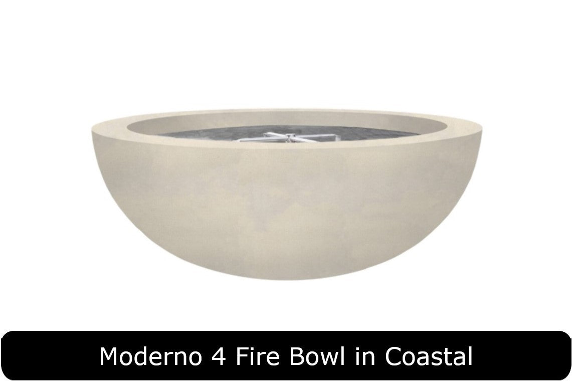 Moderno 4 Fire Bowl in Coastal Concrete Finish