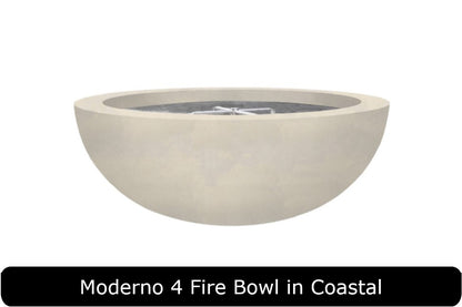 Moderno 4 Fire Bowl in Coastal Concrete Finish