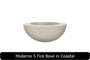 Moderno 5 Fire Bowl in Coastal Concrete Finish