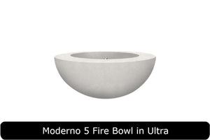 Moderno 5 Fire Bowl in Ultra Concrete Finish