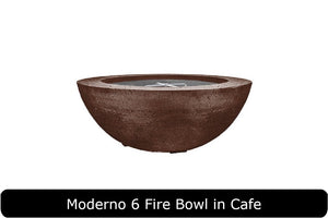Moderno 6 Fire Bowl in Cafe Concrete Finish