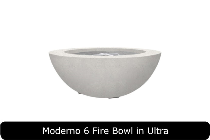 Moderno 6 Fire Bowl in Ultra Concrete Finish