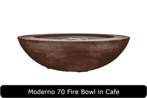 Moderno 70 Fire Bowl in Cafe Concrete Finish