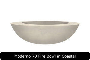 Moderno 70 Fire Bowl in Coastal Concrete Finish