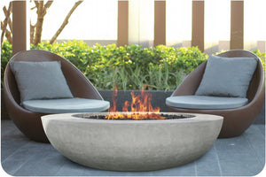 Lifestyle Image of the Moderno 70 Concrete Fire Bowl