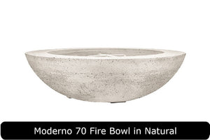 Moderno 70 Fire Bowl in Natural Concrete Finish
