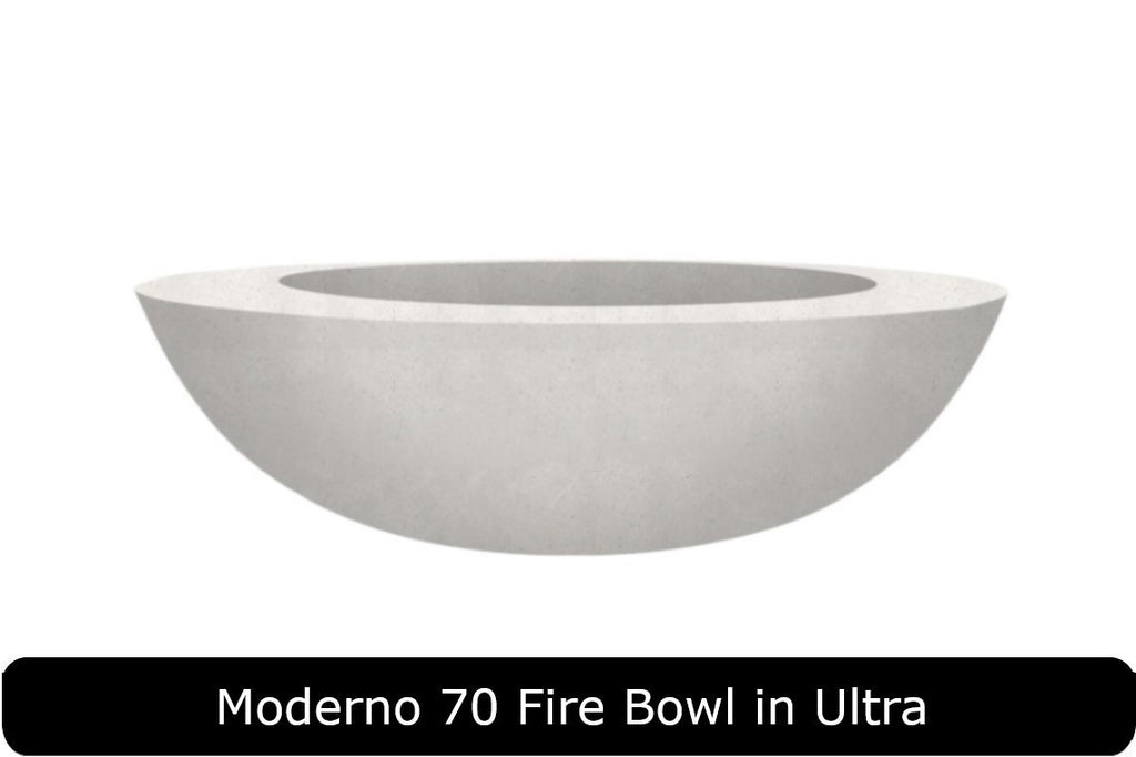 Moderno 70 Fire Bowl in Ultra Concrete Finish