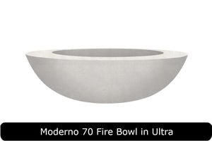 Moderno 70 Fire Bowl in Ultra Concrete Finish