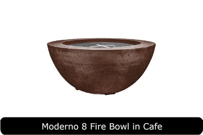 Moderno 8 Fire Bowl in Cafe Concrete Finish