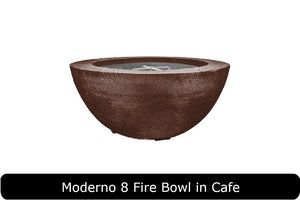 Moderno 8 Fire Bowl in Cafe Concrete Finish