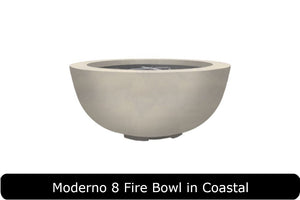 Moderno 8 Fire Bowl in Coastal Concrete Finish