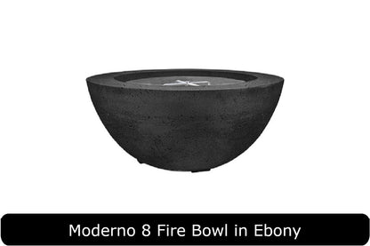 Moderno 8 Fire Bowl in Ebony Concrete Finish