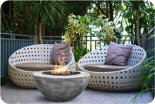 Load image into Gallery viewer, Lifestyle Image of the Moderno 8 Concrete Fire Table
