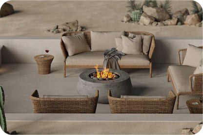 Prism Hardscapes - Oasis Concrete 42" Fire Table