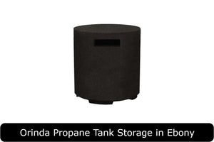 Orinda Propane Tank Storage in Ebony Concrete Finish