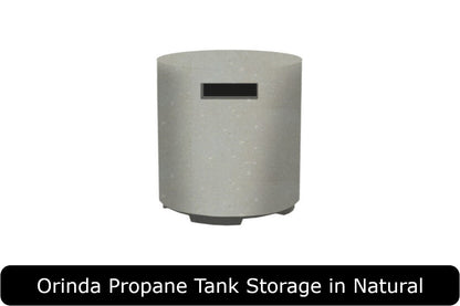 Orinda Propane Tank Storage in Natural Concrete Finish