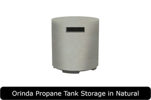 Orinda Propane Tank Storage in Natural Concrete Finish