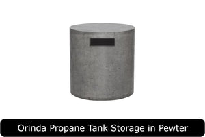 Orinda Propane Tank Storage in Pewter Concrete Finish