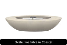 Load image into Gallery viewer, Ovale Fire Table in Coastal Concrete Finish
